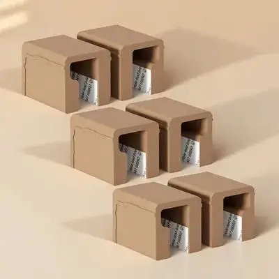 

6Pcs Silicone Corner Protectors for Furniture Pulls L-Shaped Drawer Handles Baby Proofing Bumpers Closet Cabinet Edge Guards