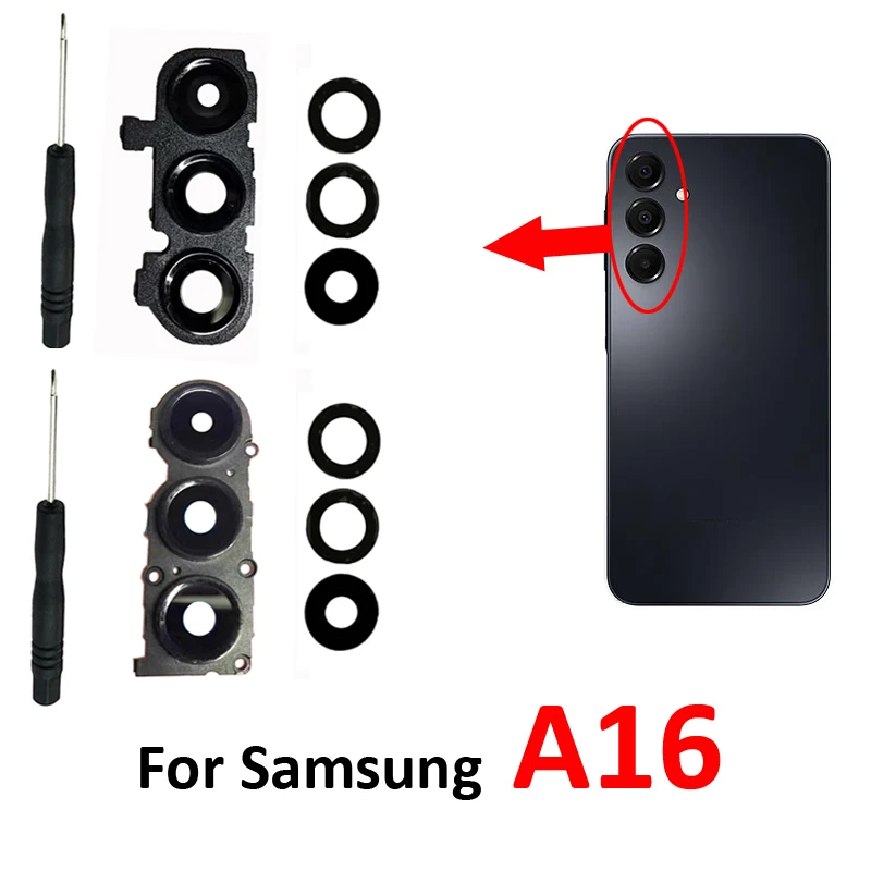 

Объектив камеры телефона для Samsung Galaxy A16 A165 A165F Новый защитный стеклянный объектив задней камеры для Samsung A16 5G A166 A166B A166E A166P