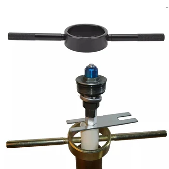 2 יחידות כלי דחיסה מפלדה לקפיצי המזלג הקדמי של אופנוע ציוד לאופנוע כלי חיוני לתחזוקה