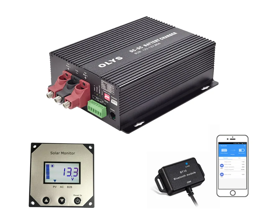 mobile operation from dynamo and starter battery converter lead-acid lithium 