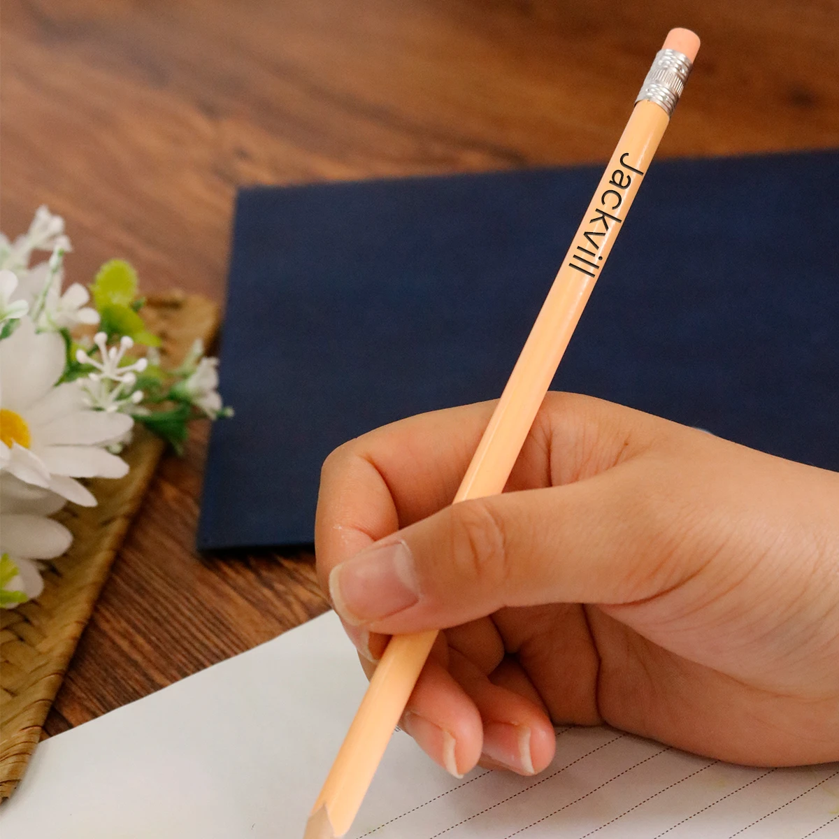 Custom Text Pencils,Personalized Pencils For Kids,Customizable Cute Pencils,Back To School Supplies,Gifts For Friends,Cute view 5