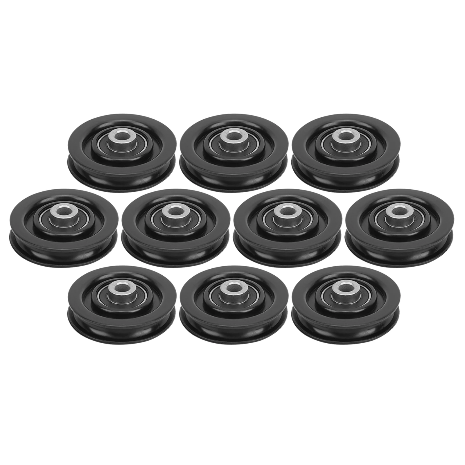 

10pcs Nylon Iron Fitness Bearing Pulley Home Gym Attachments Exercise Strength Training Accessory 75mm