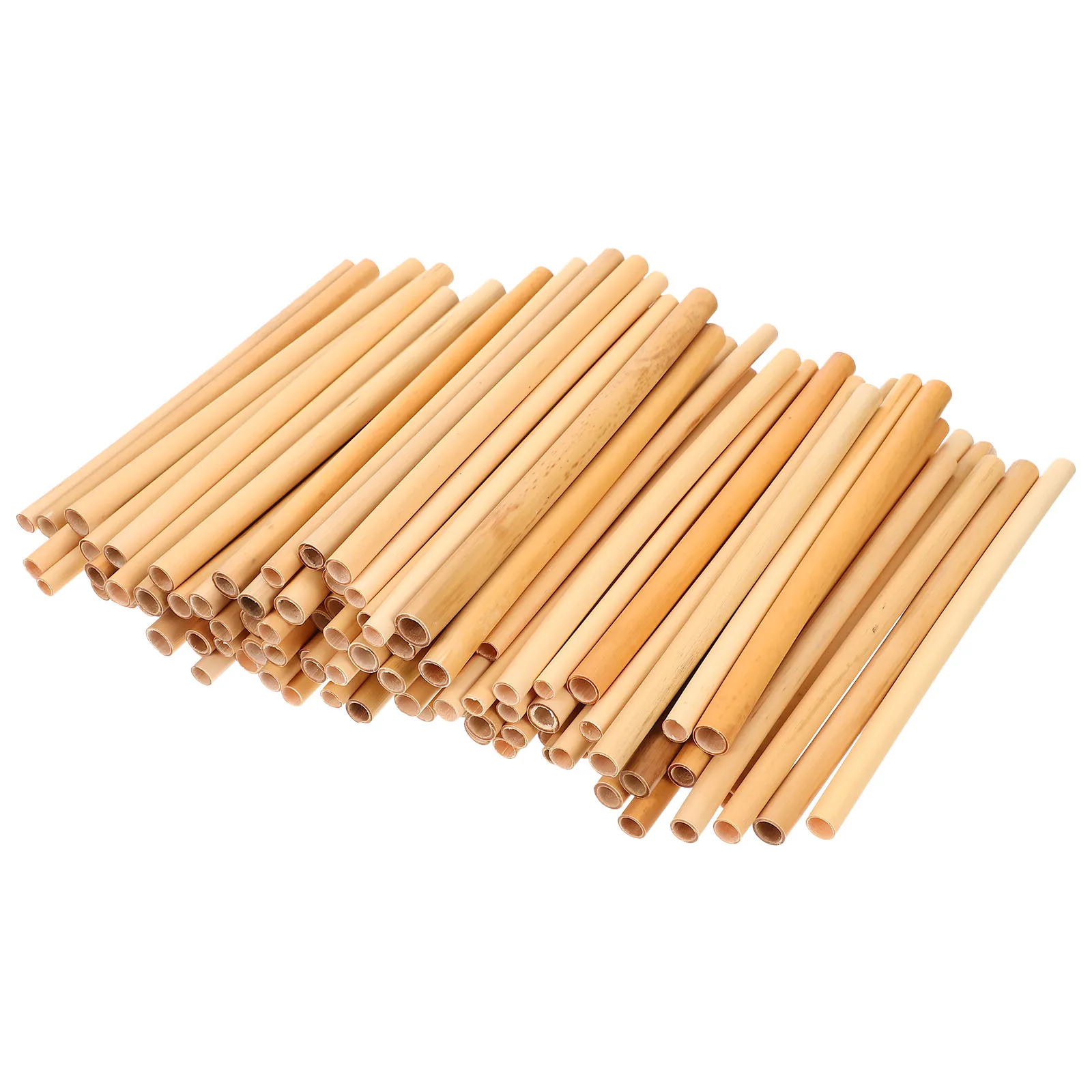 

100 Pcs Bamboo Tube Pollination Bees Replacement House Coffee Kit Refillable Prop Straws Disposable Reed Beekeepers Process