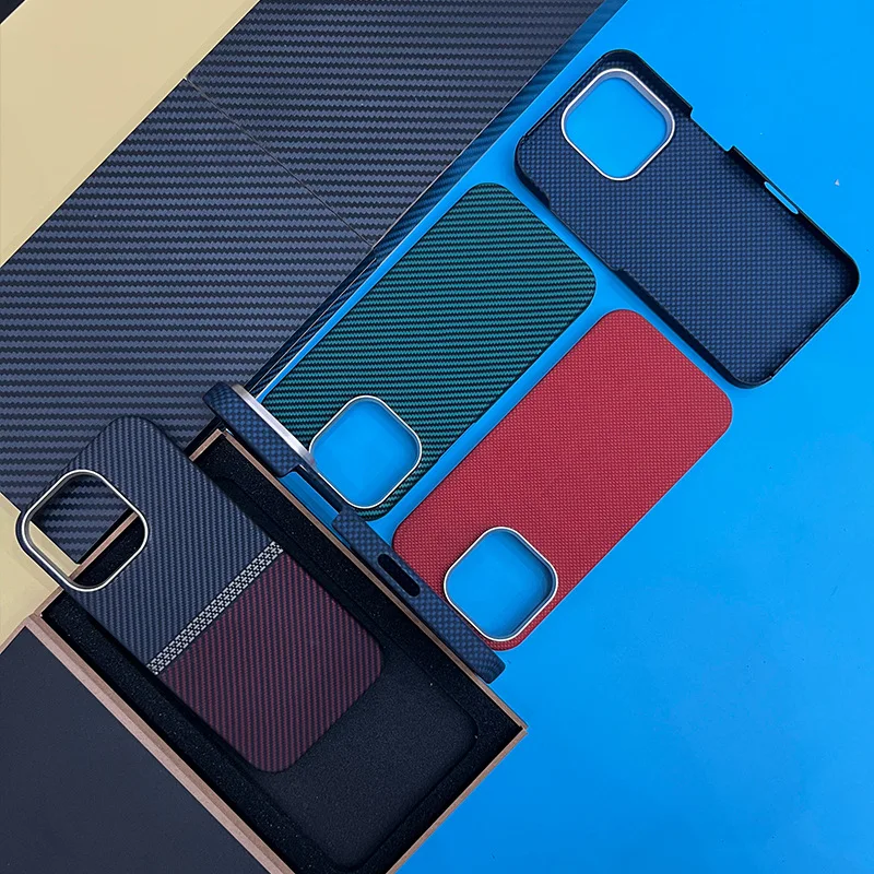 아이폰 16 프로 맥스 정품 카본 섬유 아라미드 케이스, 아이폰 16 프로 울트라 씬 경량 보호 커버 견고함