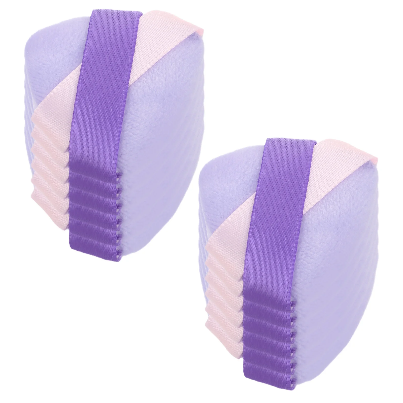 

20Pcs Triangle Blending Sponge Soft Velour Puff for Loose Setting Powder Face Application Non-Slip Handle Makeup Artists