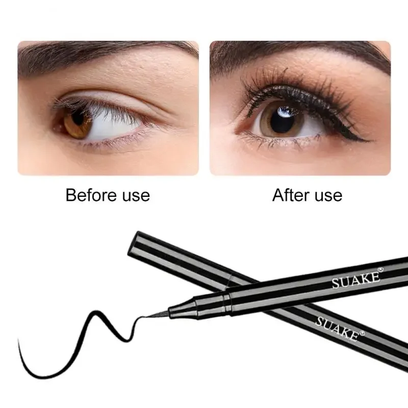 Eyeliner liquido rapido nero impermeabile Matita per eyeliner anti-olio a lunga durata Trucco naturale Cosmetico Bellezza Eyepen