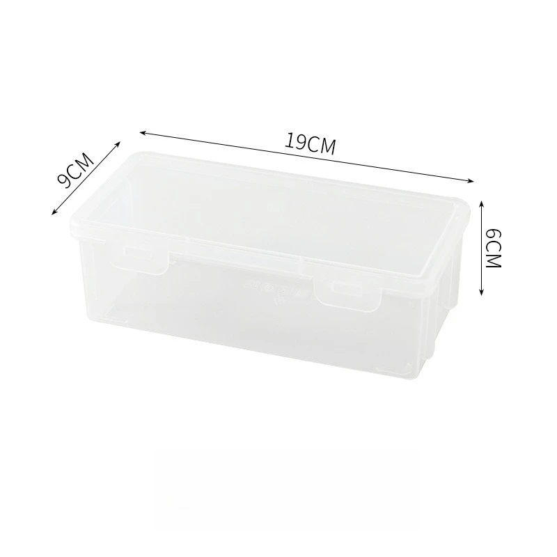 6pcs Desktop Transparent Storage Boxes with Lid Large Capacity Plastic Box Stationery Crayon Jewellery Ornaments Home Organizer