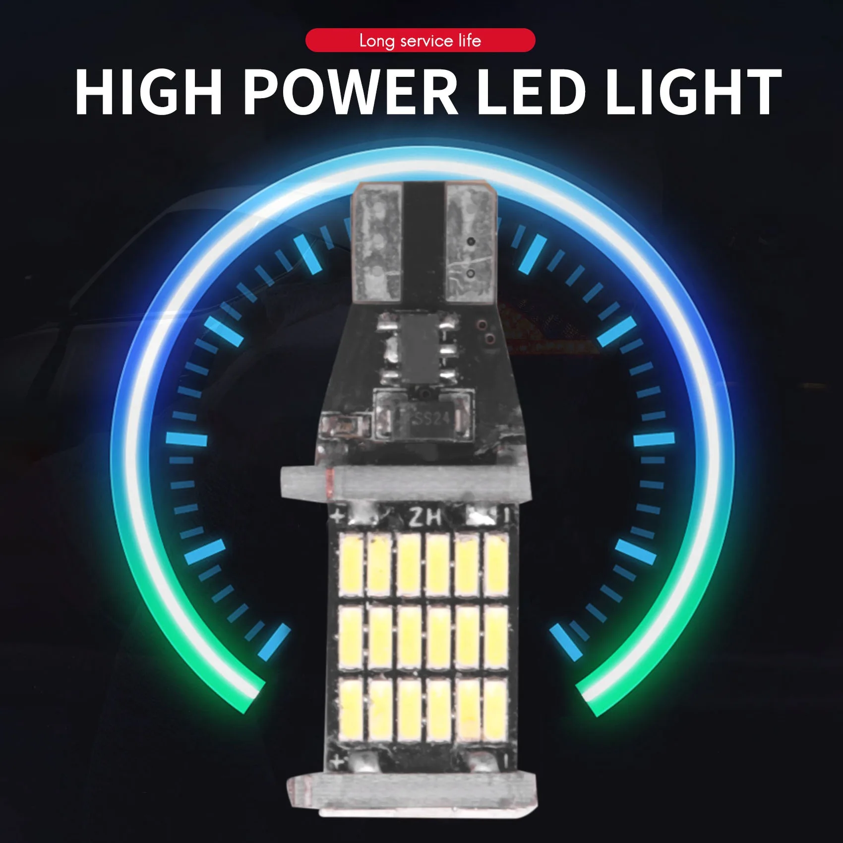 2x t15 w16w 45 smd 6000 LED Auto Rückfahr glühbirnen k weiß