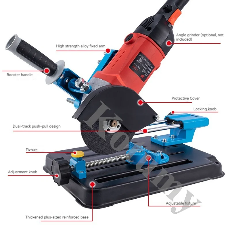 Imagem -03 - Multifuncional Angle Grinder Stand Suporte de Suporte Suporte para 100125 Angle Grinder Acessórios de Broca de Poder