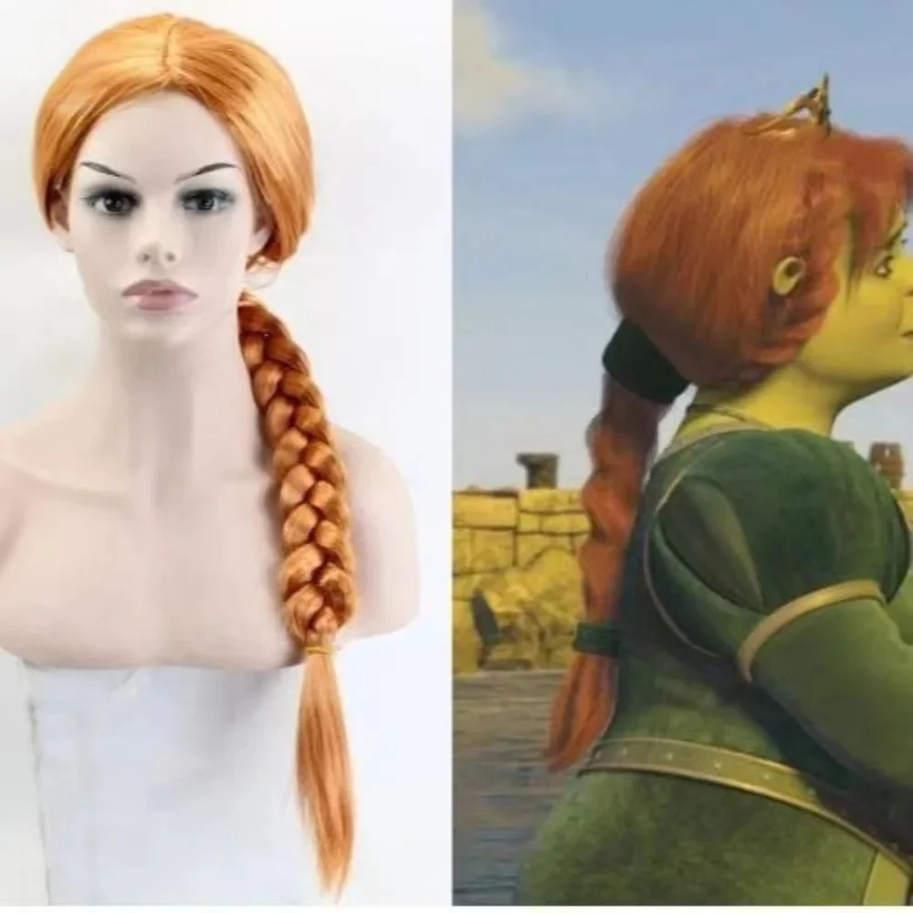 シュレック プリンセス フィオナ コスプレウィッグ - アニメキャラクターに忠実な合成毛ウィッグ |   コスプレイベント用の仮装アクセサリー