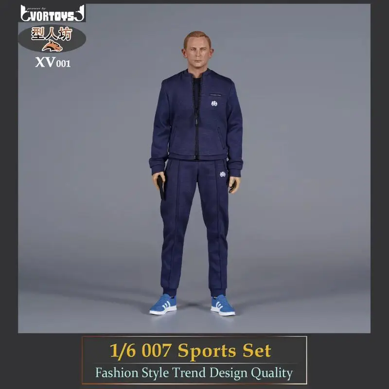VORTOYS XV001 1/6 Scale Special Agent Training Sports Set Clothes Model Fit 12'' Male Soldier Action Figure Body Dolls