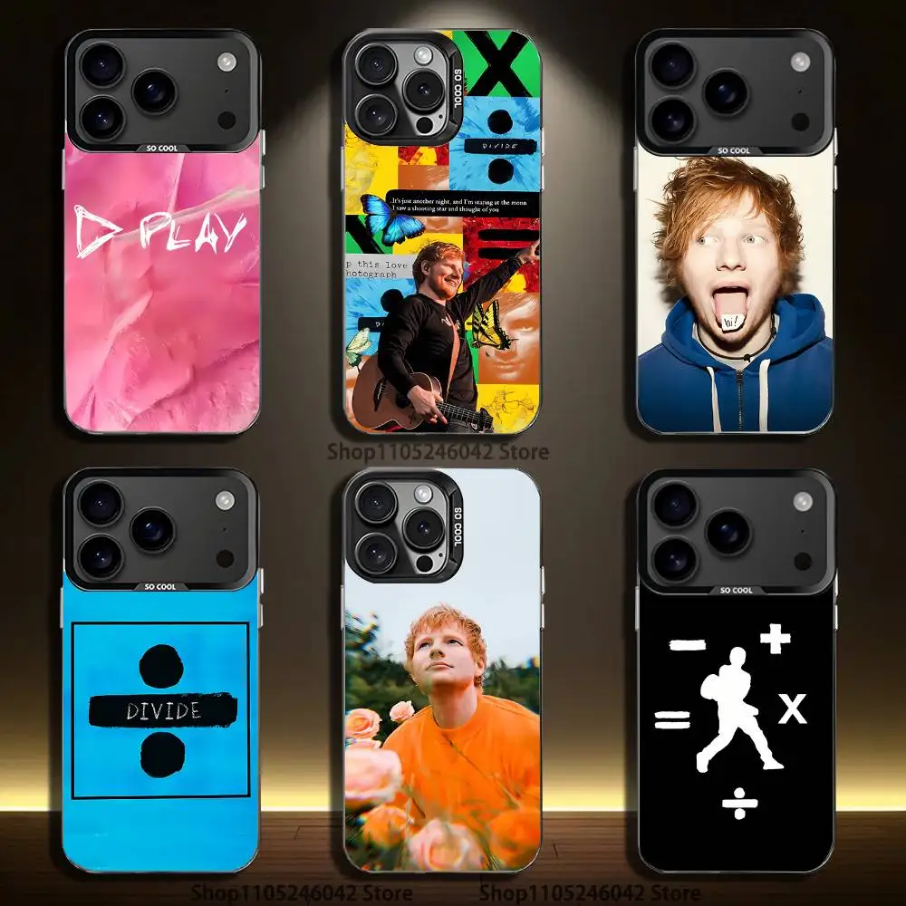 

Ed S-Sheeran Albums For iPhone 17,16,15,14,13,12,11,Mini,Pro,E,SE4,XS,MAX Black Shockproof Candy Matte Cover