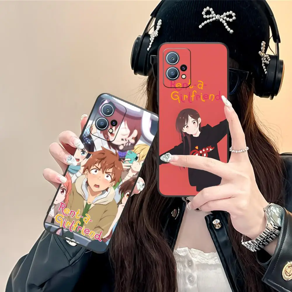 

Anime Rent Girlfriend Phone Case for Huawei P60 P50 P40 P30 P20 P10 P9 P8 Pro Lite Plus Black Smartphone Pretty Cellphones