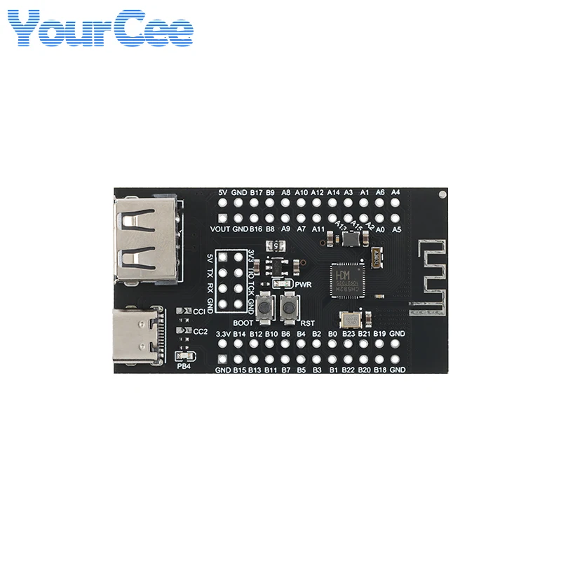 2 pz/1 pz CH582M Core Scheda di Sviluppo a bassa potenza BLE5.3 Wifi senza fili Bluetooth microcontrollore RISC-V modulo MCU doppio USB CH582M