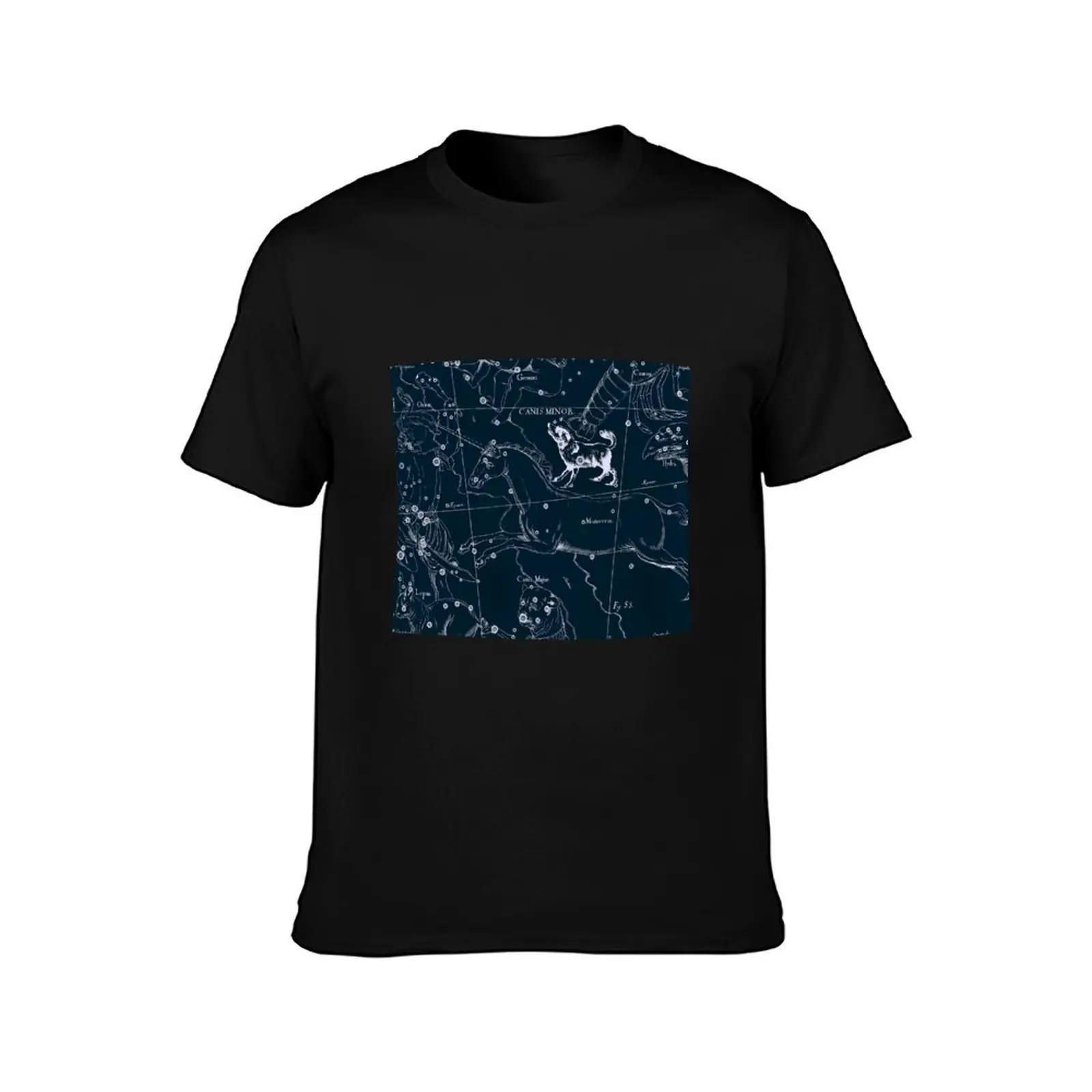 Canis Minor Constellation T-Shirt Lightweight Gym Training T-Shirt