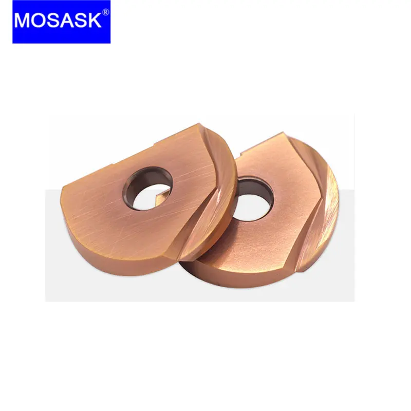 MOSASK 1PC Semicircular Insert P3200 D08 D10 D20 D32 for T2139 Spherical Adapter CNC Finishing Cutter Milling Precision End Mill