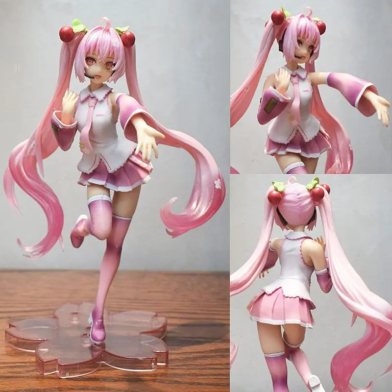 جديد kawaii هاتسون ميكو فتاة لطيف شخصية الكرتون أنيمي شخصية نموذج جمع الشكل سطح المكتب سيارة زخرفة لعبة هدية