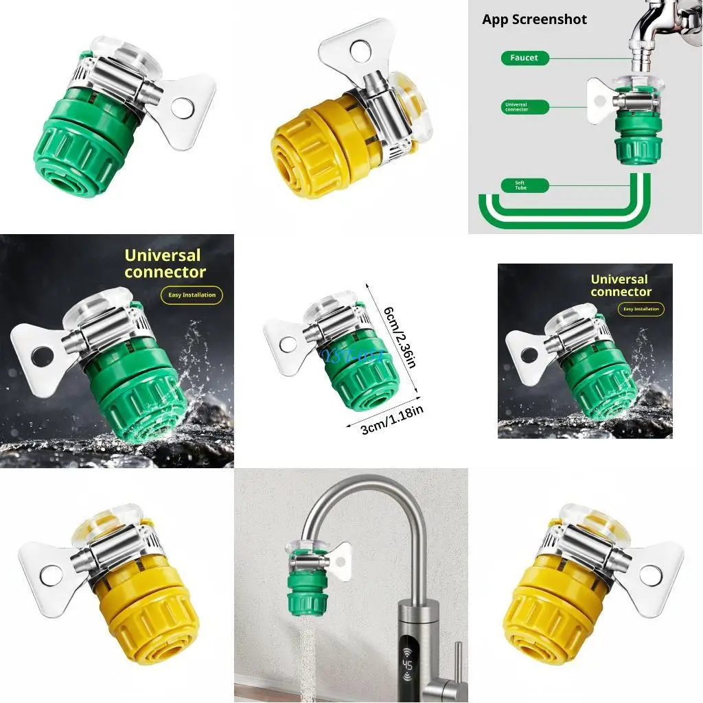 

E15A Пластиковый адаптер для крана Быстрое соединение фитинги для садового шланга Разъем для воды