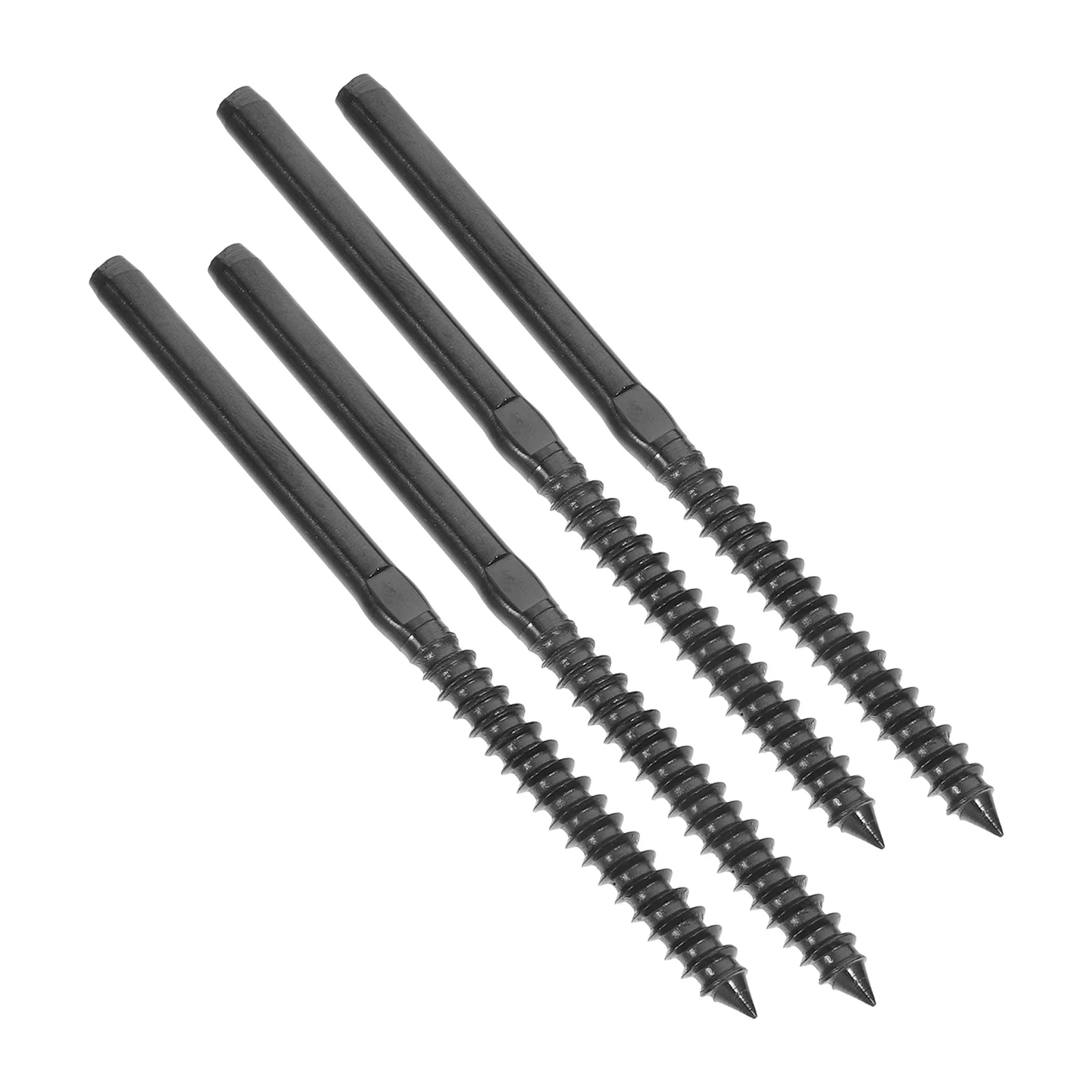 

4 set Stainless Steel Cable Railing Terminal 1/8 Inch Rope End Fitting For Deck Stair Balcony Hardware Kit Steel Wire Terminal