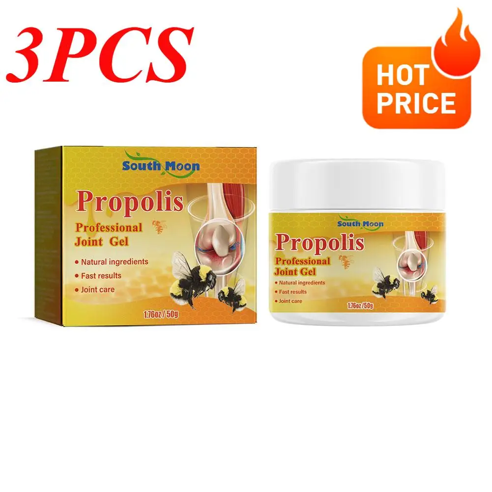 3PCS 50g Joint & Bone Therapy Gel Bee Venoms Propolis Bee Professional Treatments Gel Bee Venoms Gel For Legs Hands Arms Feet