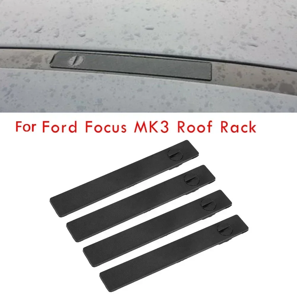 2pcs Car Rail Decorative Frame Cover for Ford for Focus MK3 Roof Rack Cover Replacement Rail Trim Rack Lid Cap Gap Fill