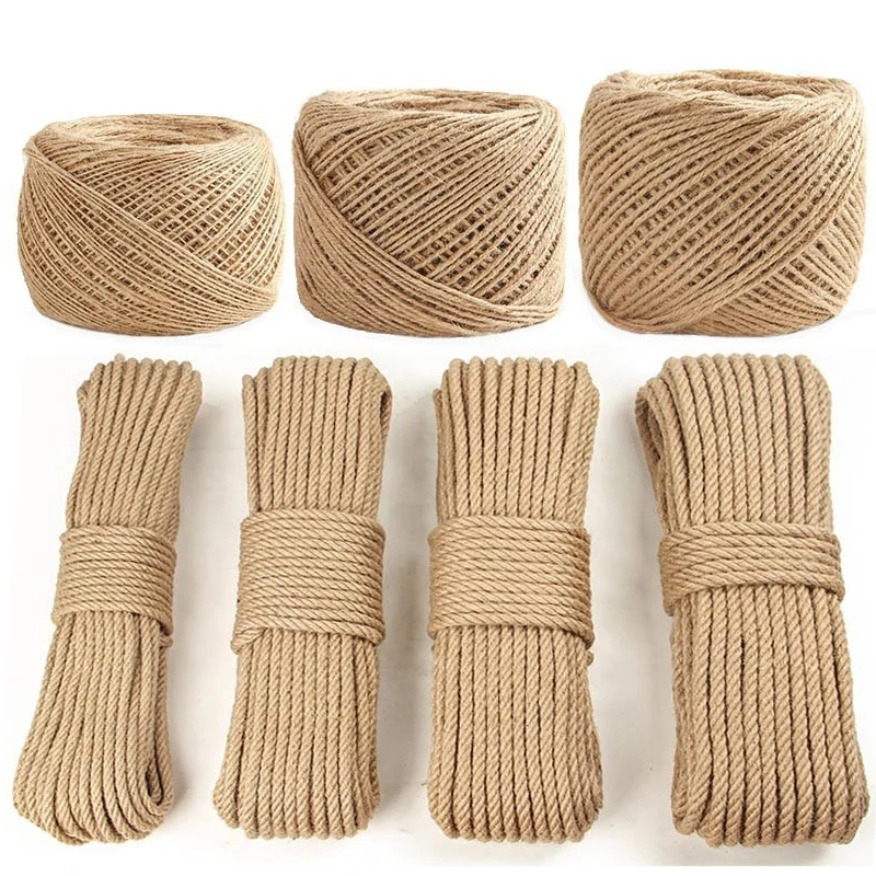 Corde en Sisal pour arbre à chat, bricolage, poste à gratter, jouet, cadre d'escalade pour chat, corde de remplacement, jambes de bureau, corde de liaison pour aiguiser les griffes