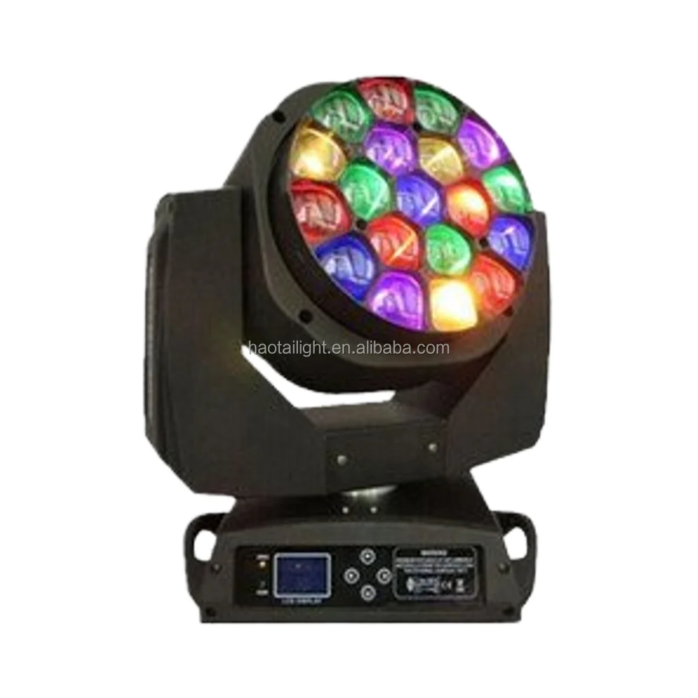 

19pcs RGBW LED Moving Head Beams 12/15W Aluminum Body with Dmx512 Control for DJ and Hotel Use