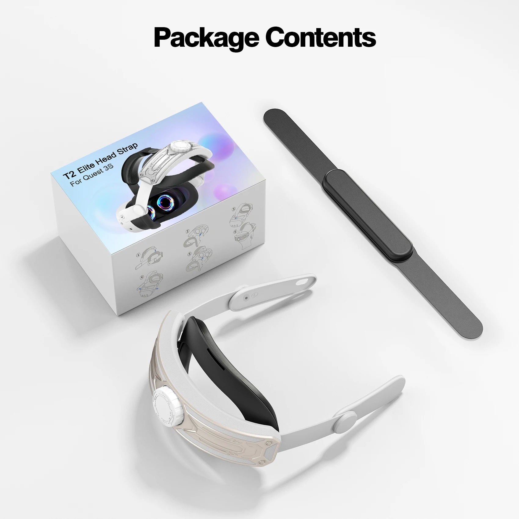 حزام رأس قابل للتعديل لنظارات ميتا كويست 3S VR أغطية الرأس قابلة للتعديل تحسين ملحقات أغطية الرأس المريحة والقابلة للاستبدال