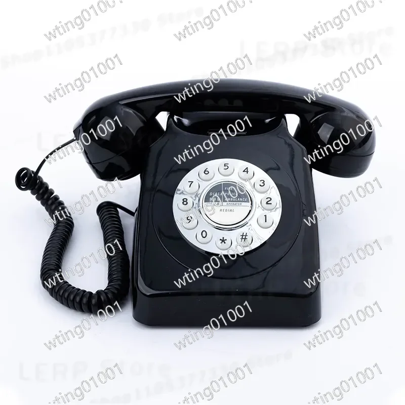 for Vintage Retro Wireless Phone 32G Recording Antique Style Message Book for Home Wedding Party Decor Classic Design