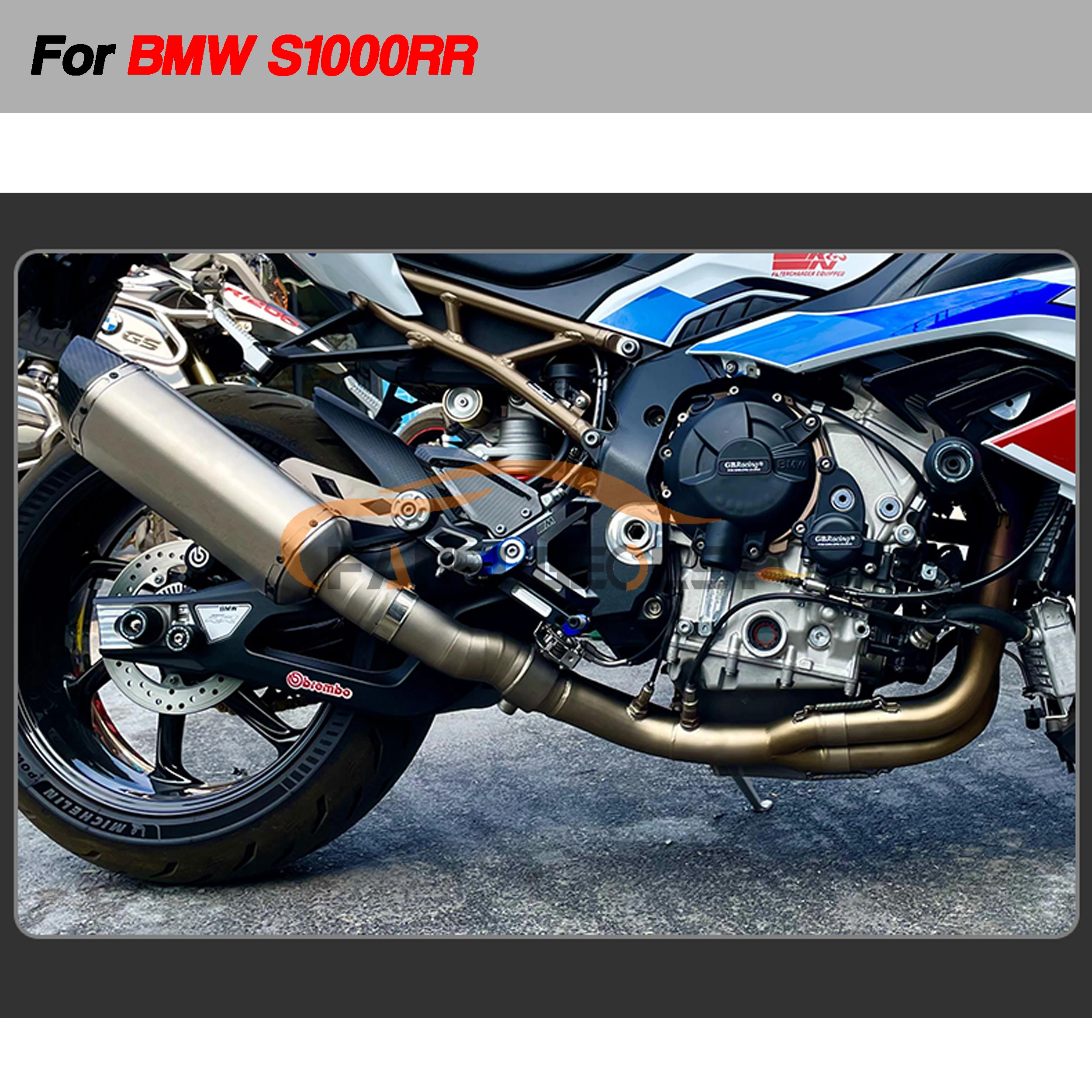 For BMW S1000RR Titanium Alloy exhaust pipe for motorcycle motorcycle accessories exhaust systems motorcycle exhaust muffler