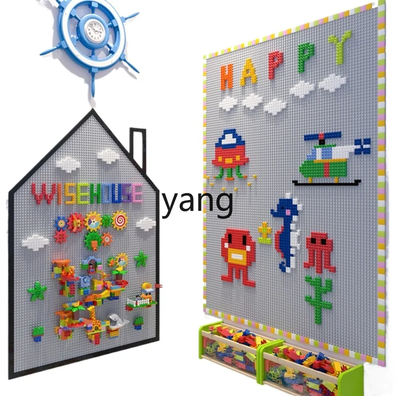 CX Large Particle Building Block Wall Blackboard Wall Two-in-One Large Particle Children Educational Assembly Toy Wall