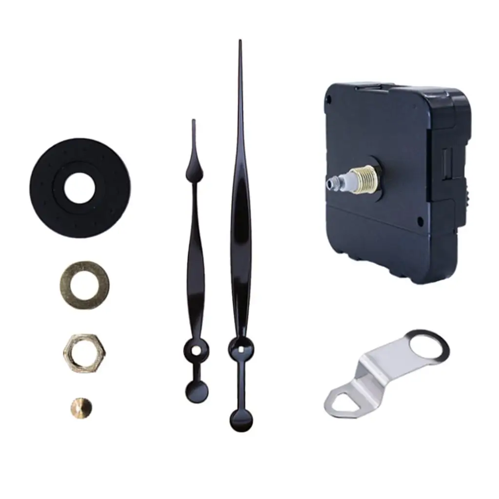 DIY Wall Clock Movements Silent Quartz Mechanism Repair Parts Set with Hands High Torque for Frameless Draw Clock