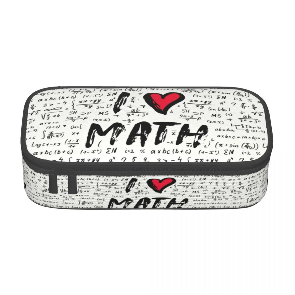 Customized Math Lovers Cute Pencil Case Boys Gilrs Large Capacity Geek Mathematics Teacher Pencil Bag School Accessories