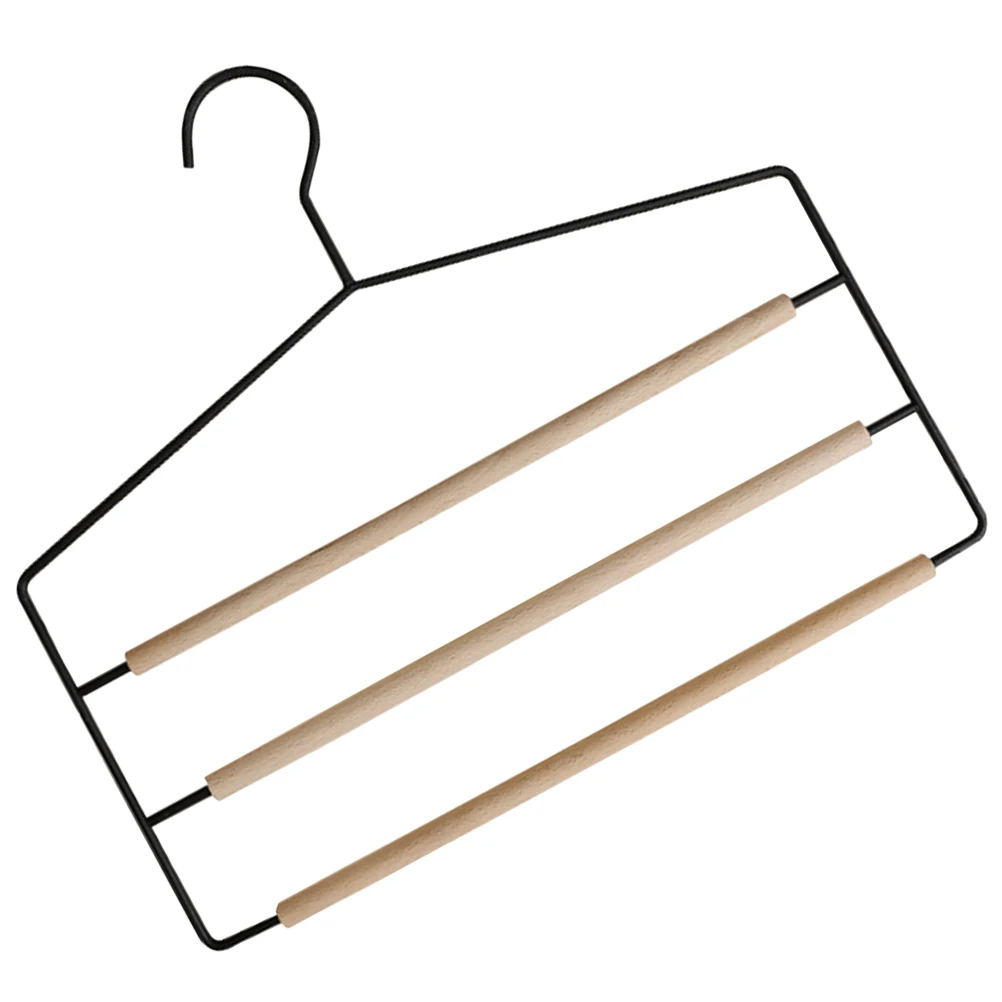 

Multifunctional Pants Hanger Space Saving Multi-Layer Wardrobe Organizer High Manganese Steel Belt Scarf Tie Rack Household