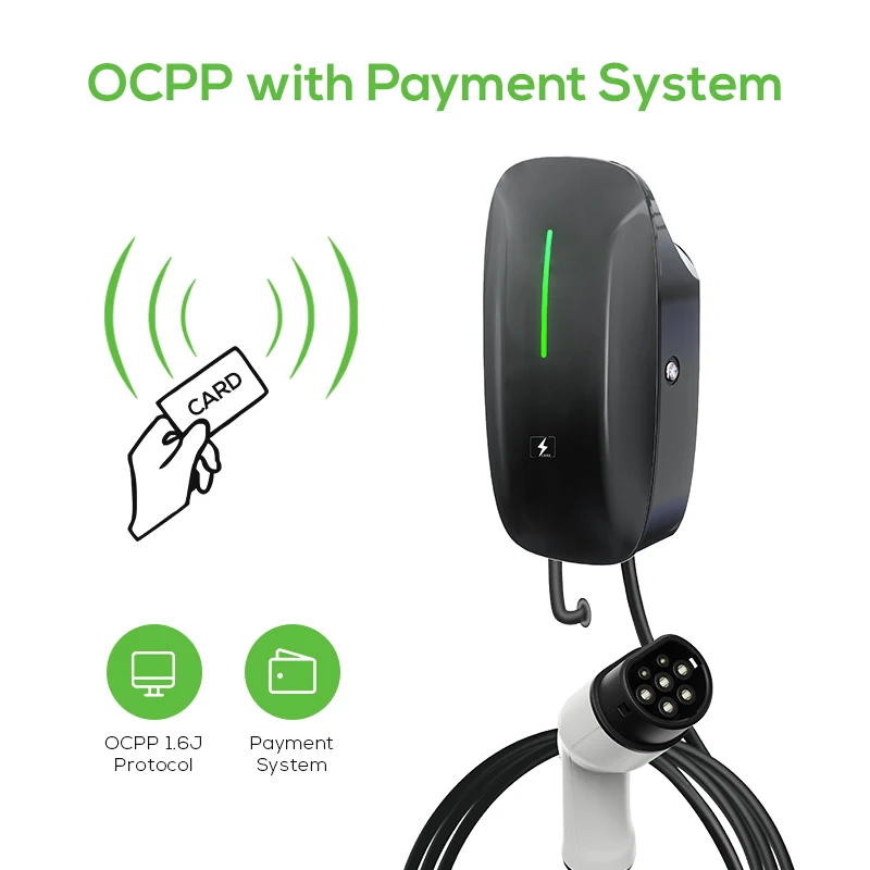 Ovrod Wallbox 11 Kw Type 2 Evs Chargering Station Evse Charger With Ac Output Current Ccs Interface Ocpp Ev Charging Station