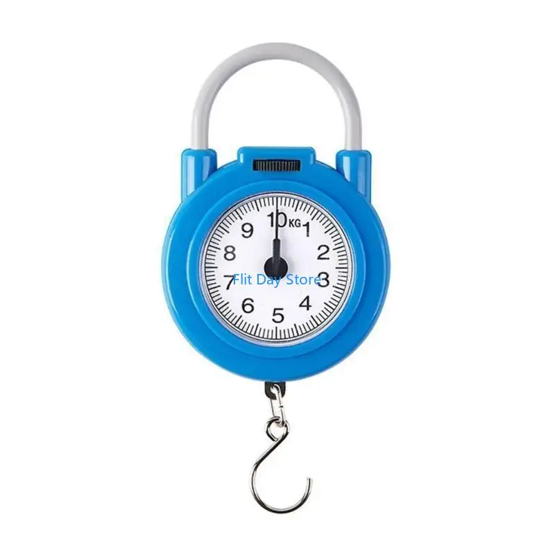 F92C 10kg Portable Hanging ABS Plastic Scale Fishing Hook Weighing Kitchen Scale