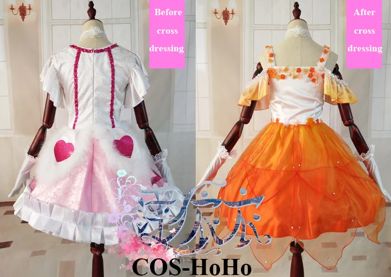 COS-HoHo Anime Lovelive! Kousaka Honoka/Sonoda Umi Game Transformable Dress Uniform Cosplay Costume Party Outfit Custom-made