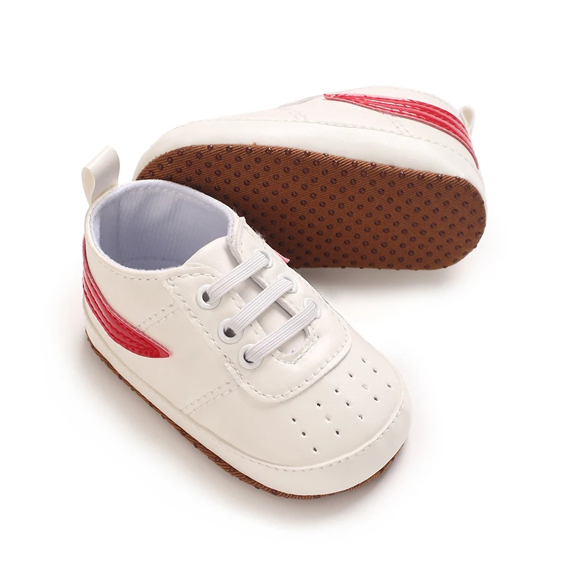 Baby-Sneaker mit weicher Sohle, Neugeborenen-Laufschuhe, rutschfeste PU-Leder-Freizeitschuhe für Kleinkinder von 0-18 Monaten, für Jungen und Mädchen. – Detail 6