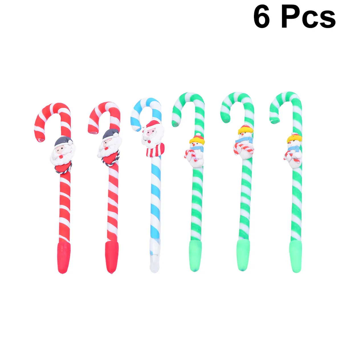 

Набор из 6 гелевых ручек с рождественским дизайном: Снеговик и Дед Мороз. Креативные, для плавного письма. Канцелярские товары, приз для студентов, подарок на Рождество, для рождественских вечеринок.