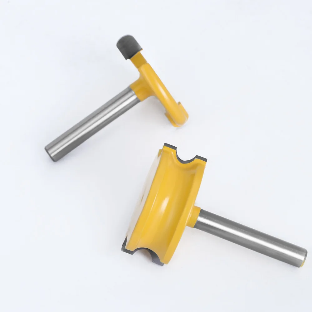 2PCS Woodworking Router Bits Tungsten Cobalt Alloy Precise Cutting Tool Ideal For Decorative Edges 1/2\