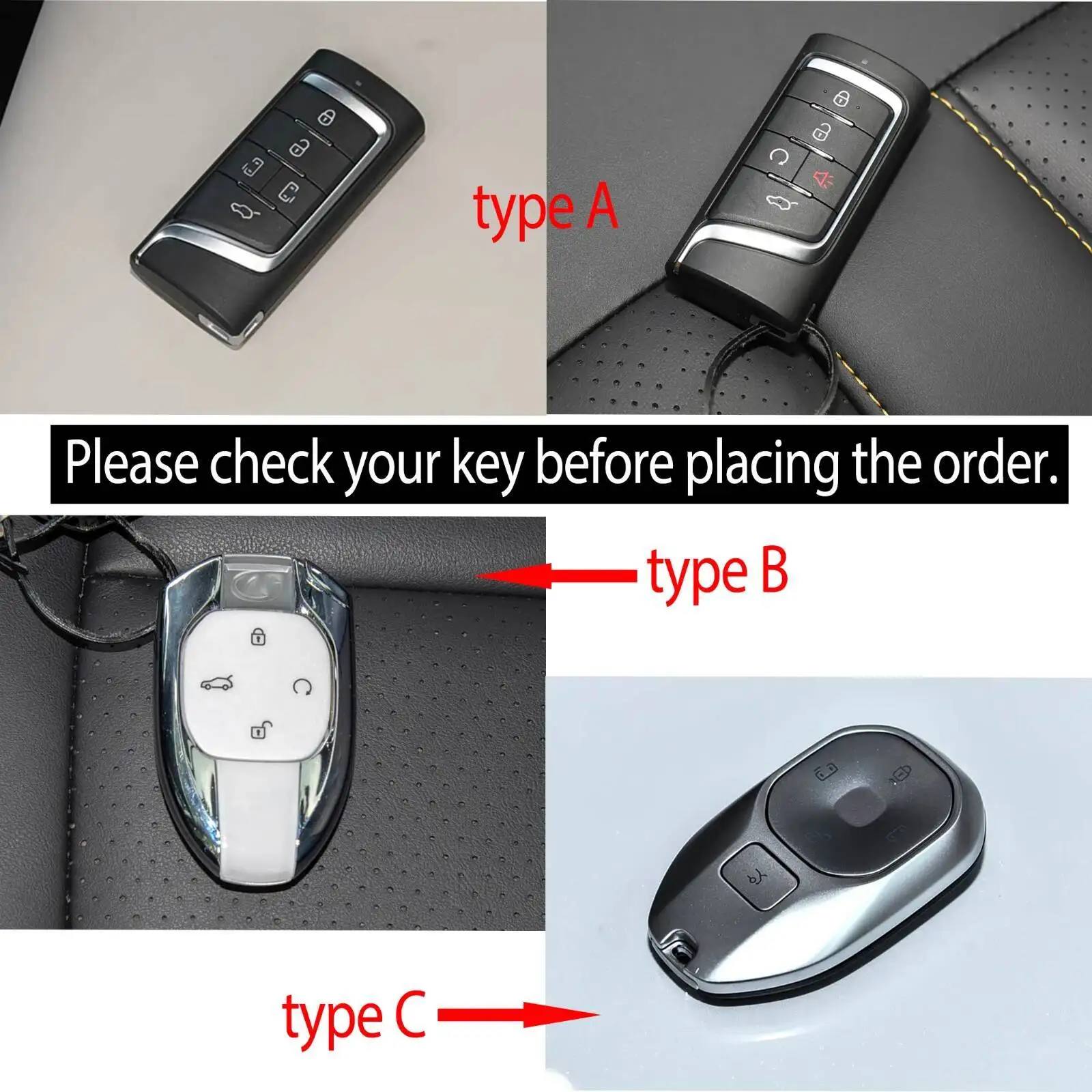 Schlüsselanhänger Auto-Schlüssel-Organizer-Etui für Trumpchi M8 2018-2026 GS3 ES9 2024 Schlüsselkappen-Halter Zubehör – Detail 1