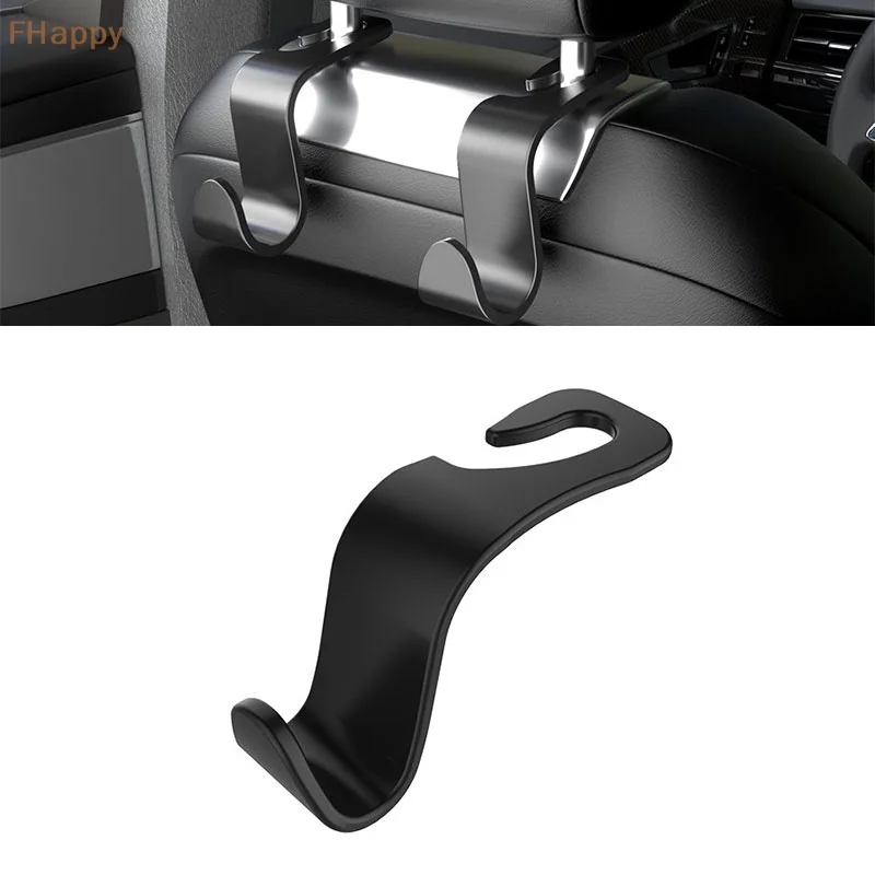 

Car Seat Back Hook, Car Headrest Hook, Car Accessories For Interior, Plastic Black Hook