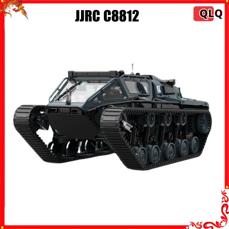 JJRC C8812 2.4G Full Scale Tracked Tank RC Car Model 360 Degree Rotation Drift Remote Control Off-Road Vehicle For Children Gift