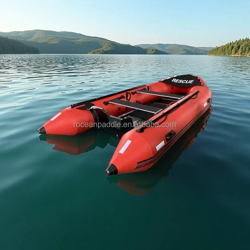 

17.5ft Large Long PVC/hypalon Inflatable Boat With Aluminium Floor 5.3m 530 Inflatable Boats