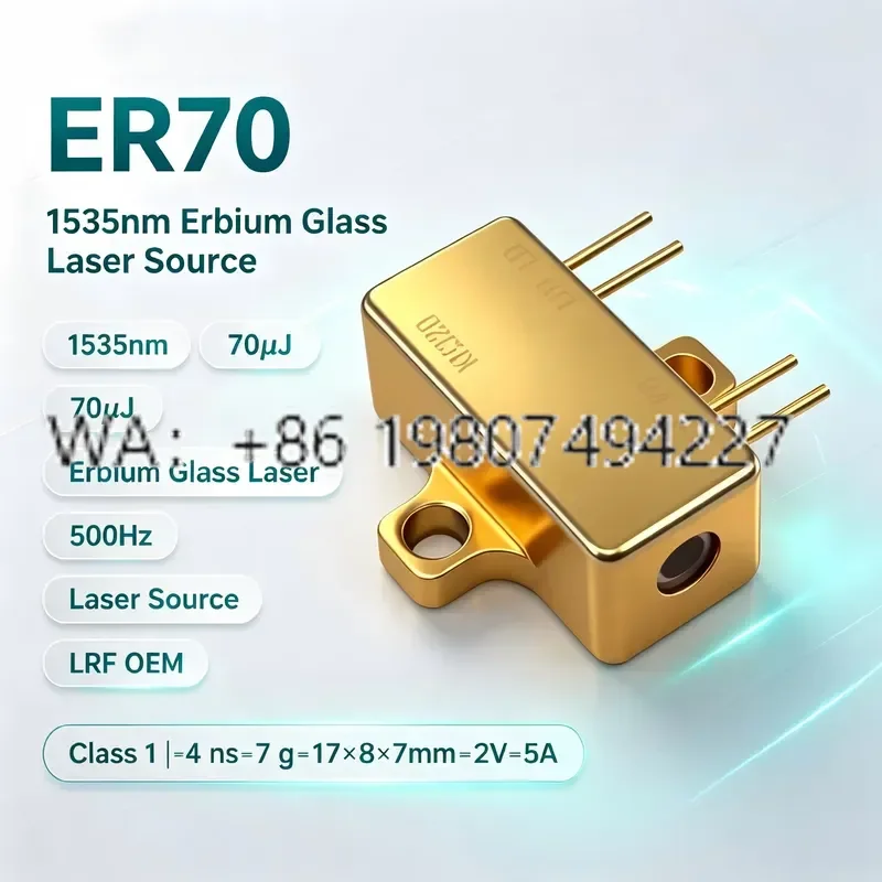 for ERDI ER70 1535nm 70uJ Class 1 Eye-Safe Erbium Glass 500Hz TEM00 Miniature for LRF OEM