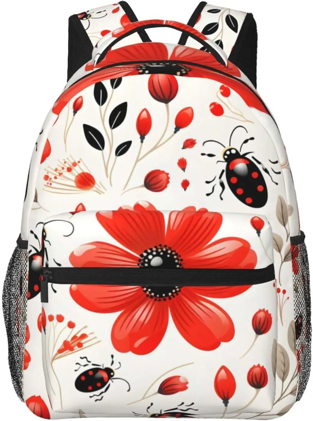 

Классический легкий рюкзак для ноутбука с милым цветком, легкий многоцелевой дорожный повседневный рюкзак унисекс, студенческие рюкзаки для мужчин