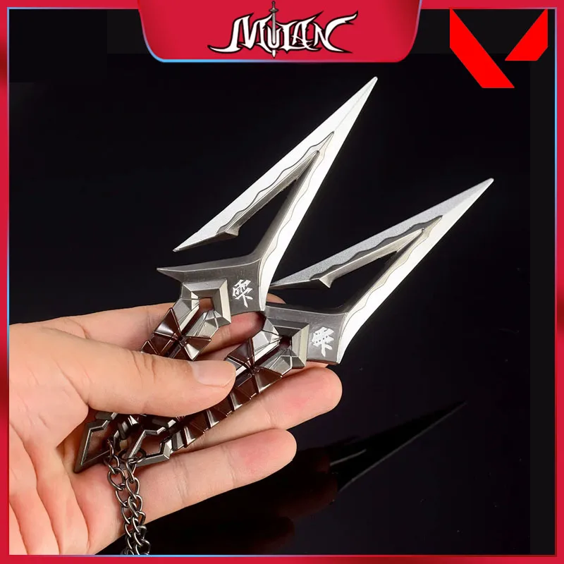 

Valorant Melee Weapon Series Kuronami No Yaiba Metal Model Game Karambit Real Steel Sword Safety Craft Decoration Toys Boys Gift