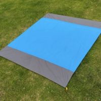 Nylon Pocket Beach Blanket Portable Dampproof Folding Camping Mat Ultra-thin Lightweight Mini Pocket Picnic Mat Camping