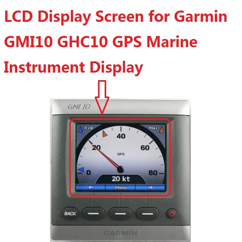 LCD Display Screen for Garmin GMI10 GHC10 GPS Marine Instrument Display