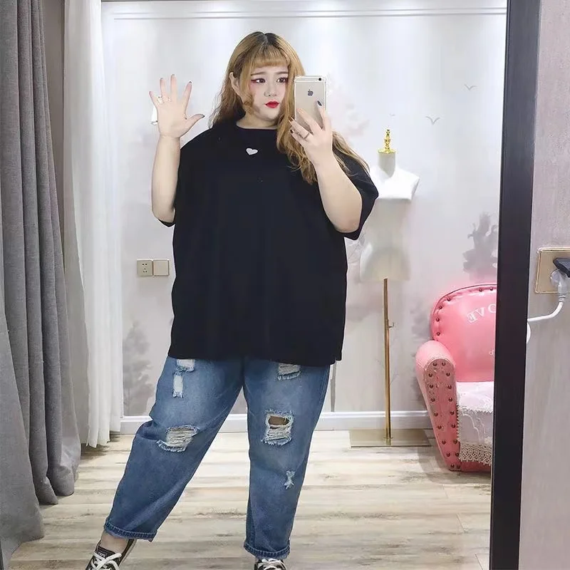 Women Plus Size Casual Clothing Loose Elastic Comfort T Shirt Lady Summer Big Large Add Size Comfort Tops Oversize Female Shorts